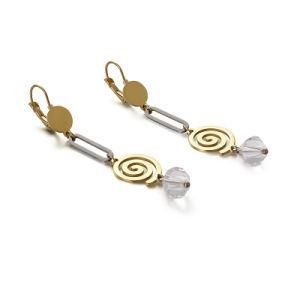 Mosquito Coil Gold-Plated Stainless Steel Earrings Drop