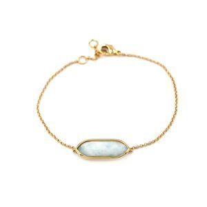 Thin Chain Simple Dainty Cute Chakra Gemstone Charm Wrist Bracelet