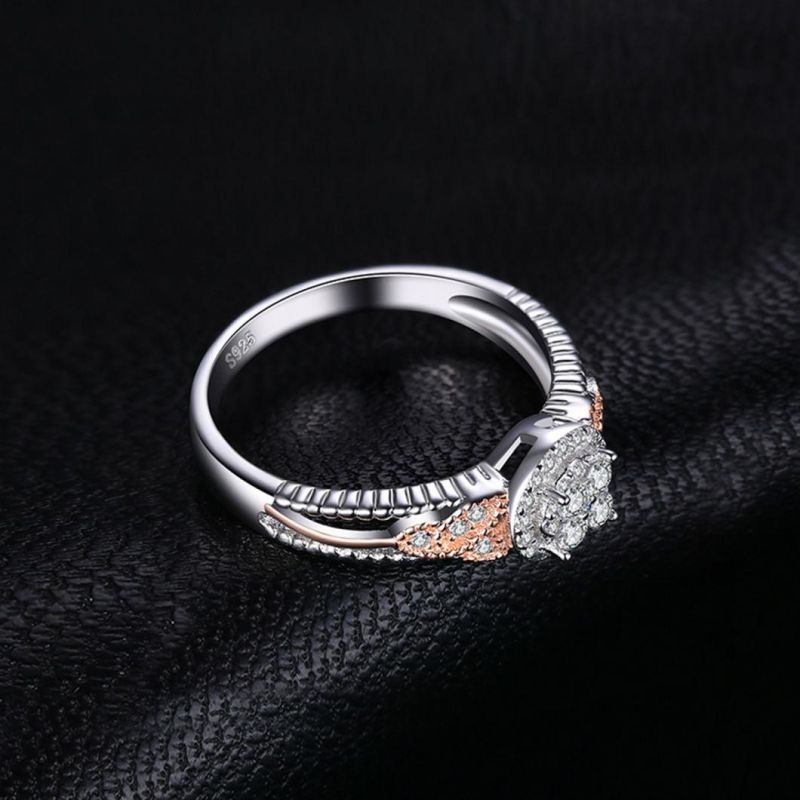 Vintage Celtic Knot Cubic Zirconia Halo Engagement Ring 925 Sterling Silver Wholesale