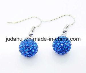 Fashion Blue Shamballa Hanging Earring (JDH-ER70036)