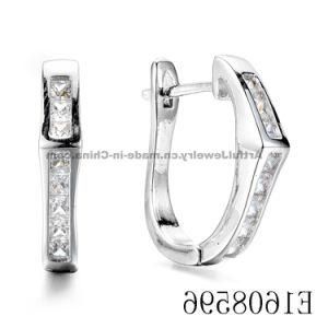 New Arrival Jewelry Sterling Silver or Copper Cubic Zirconia Small Huggie Earrings for Girls