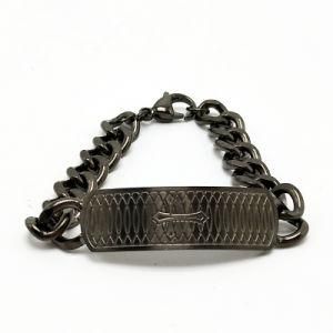Fashion Stainless Steel jewelry Black Man Bangle Bracelet