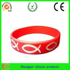 Red Olympic Games Silicone Rubber Wristband