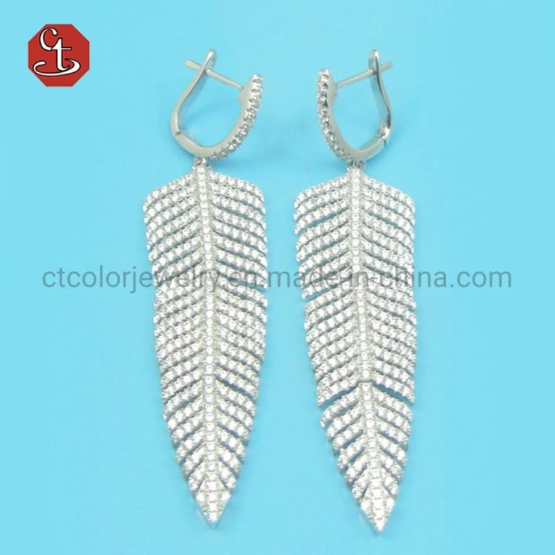 2020 Fashion Bohemian Long Earrings Unique Natural Real Leaf Big Earrings For Women Jewelry Gift