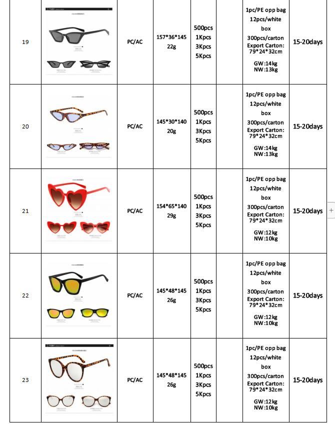 Professional Sunglasses Factory Direct Deal Various Sun Glasses Customizable Wholesale