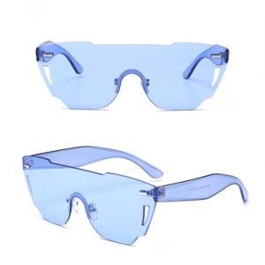 2017 Promotional Colorful Clear Plastic Fashion Sunglass (YJ-4905)