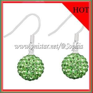 Green Drop Earrings