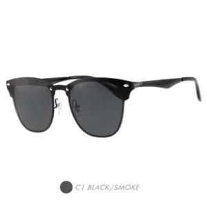 New Fashion Metal Sunglasses, Vintage Classic Half Frame P6076-01