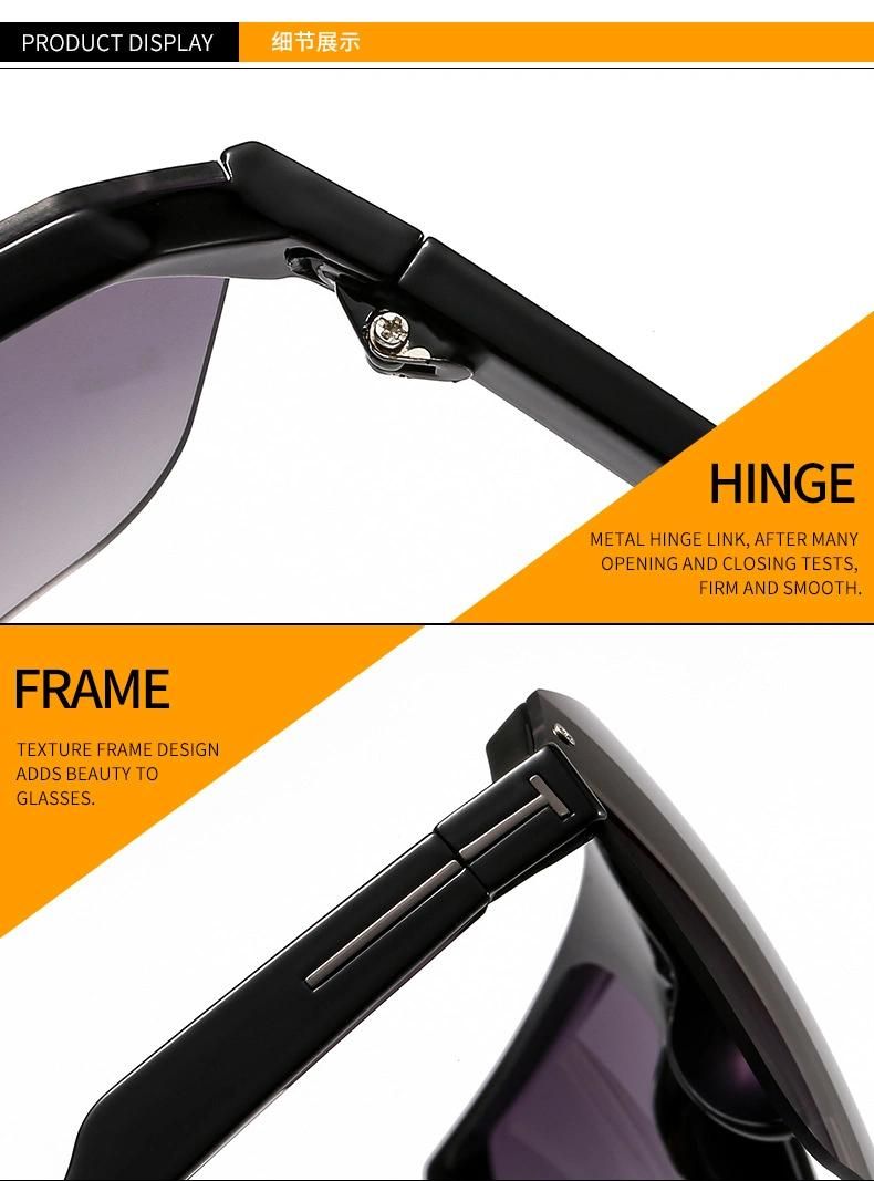 Hot Selling T-Shaped Retro Big Frame Sunglasses