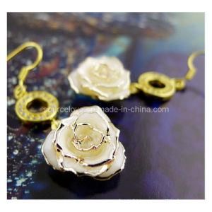 Fashion Jewelry of Gold Rose Earring (EH037)