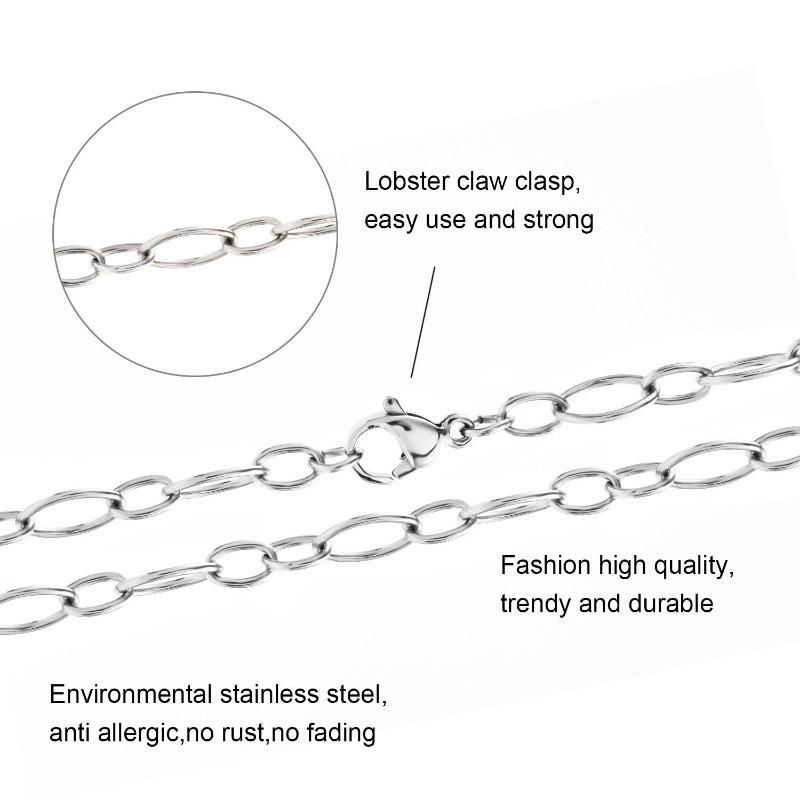 Fashion Accessories Necklace for Pendant Beads Handcraft Cross Cable Chain Jewellry Layering Necklace Design