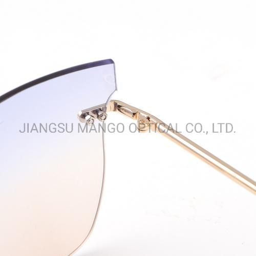 Rimless Fox Shape for Female Sunscreen Sunglasses