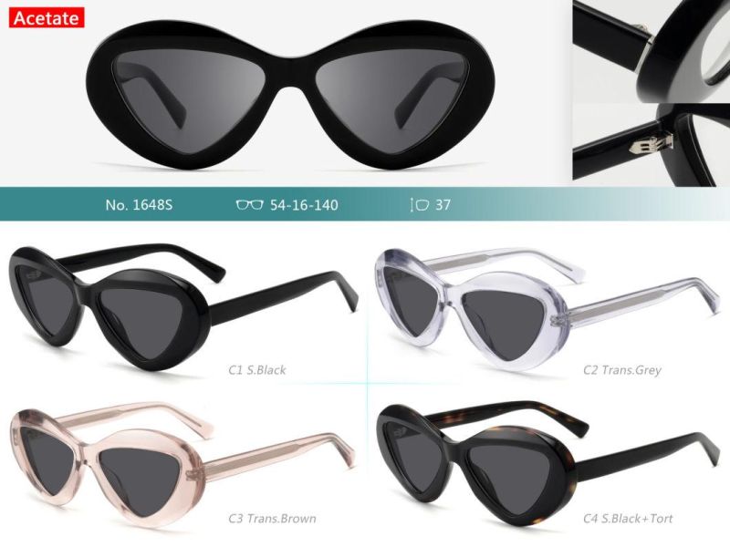 Oversized Triangle Cateye Polarized Sunglasses for Women Men Big Trendy Sunnies 1648s