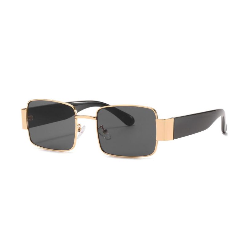 2020 Low MOQ Square Tiny Vintage Metal Fashion Sunglasses