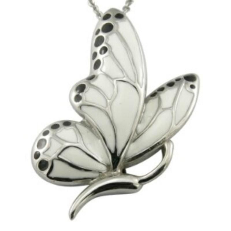 Resin Enamel Butterfly Women Necklace