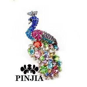 Rhinestone Crystal Colorful Peacock Ring Fashion Jewelry