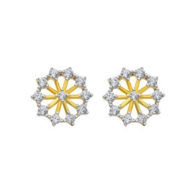 2022 S925 Silver Luxury Zirconia Christmas Snowflake Ladies Earrings