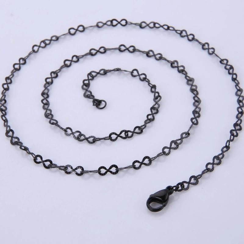 Necklace Embossed Eight Figure Chain Bracelet for Fashion Jewelry