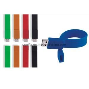 Cheap Silicon USB Flash Drives Silicone USB Bracelet/Wristband