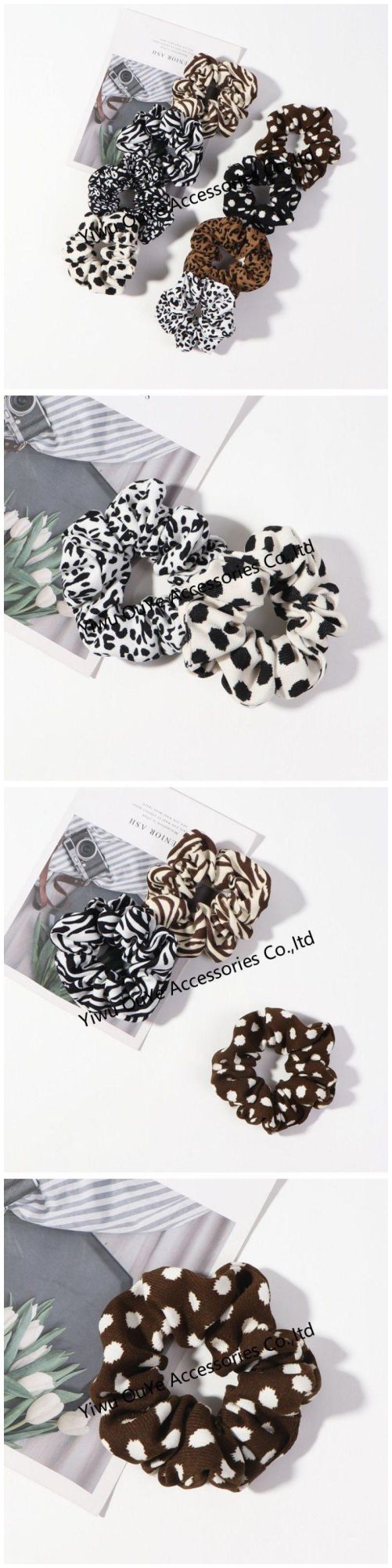 Customized Pattern Fashion Hot-Sale Hair Accessories Hair-Ring Elastic Scrunchies Hairbands