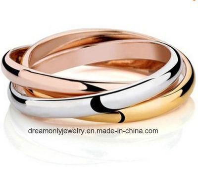 Top Quality Three Circles Ring in Three Color