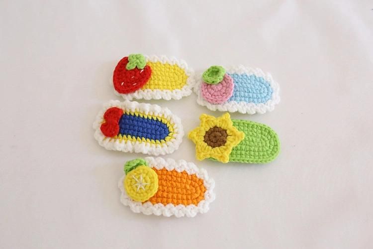 Crochet Fruit Snap Hair Clips Accessory Ym228