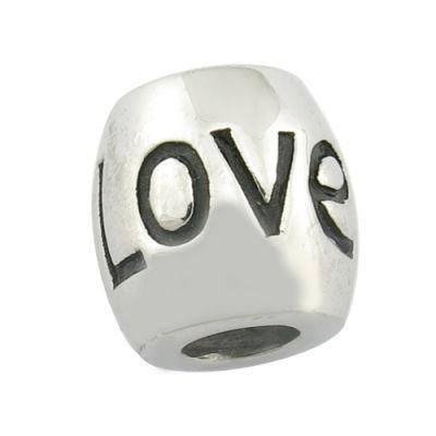Personalized Metal Brand Name Engraved Beads
