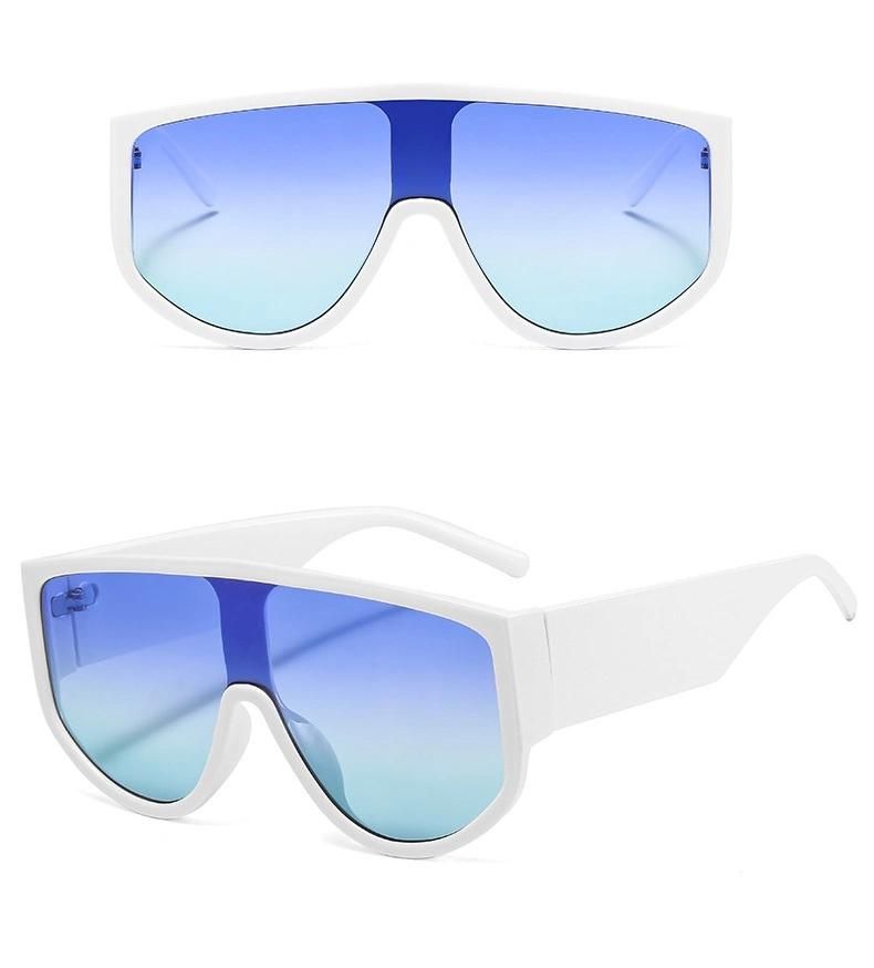 2020 Big Frame Retro Sunglasses One-Piece Lens Sunglasses