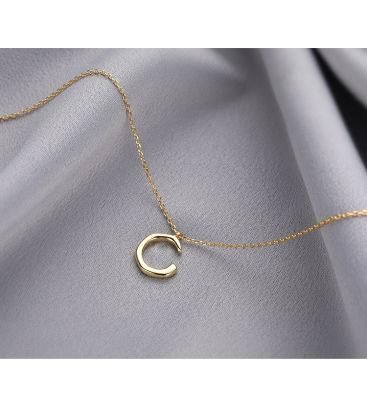 Simple New Design 925 Silver Plain Necklace Fashion Jewelry