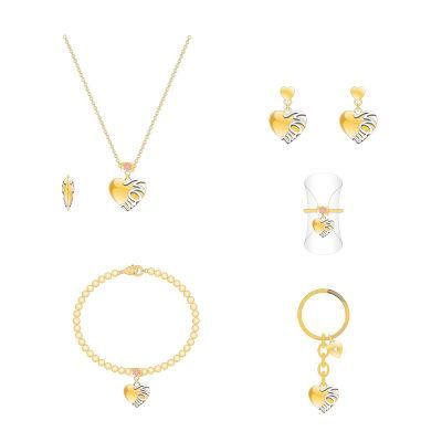 OEM Golden Leaf Shape for Mother&prime;s Day Jewelry Set