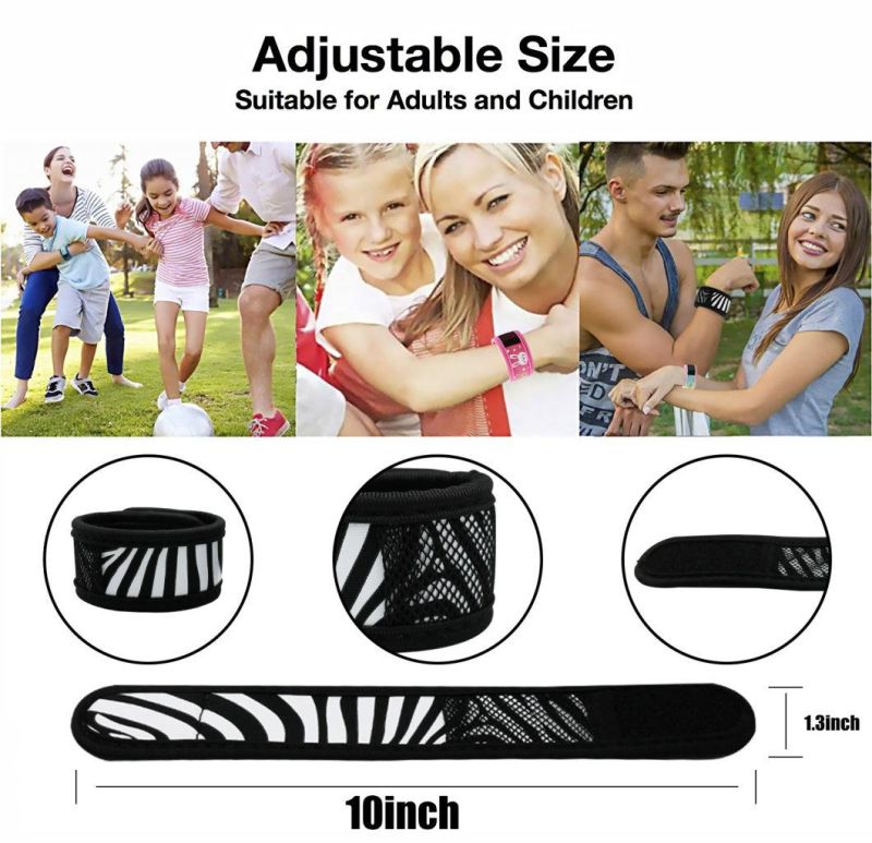 100% All Natural Plant-Based Oil Mosquito Bands Waterproof Non-Toxic Pest Control Mosquito Repellent Bracelet, Fabric Anti-Mosquito Bracelet