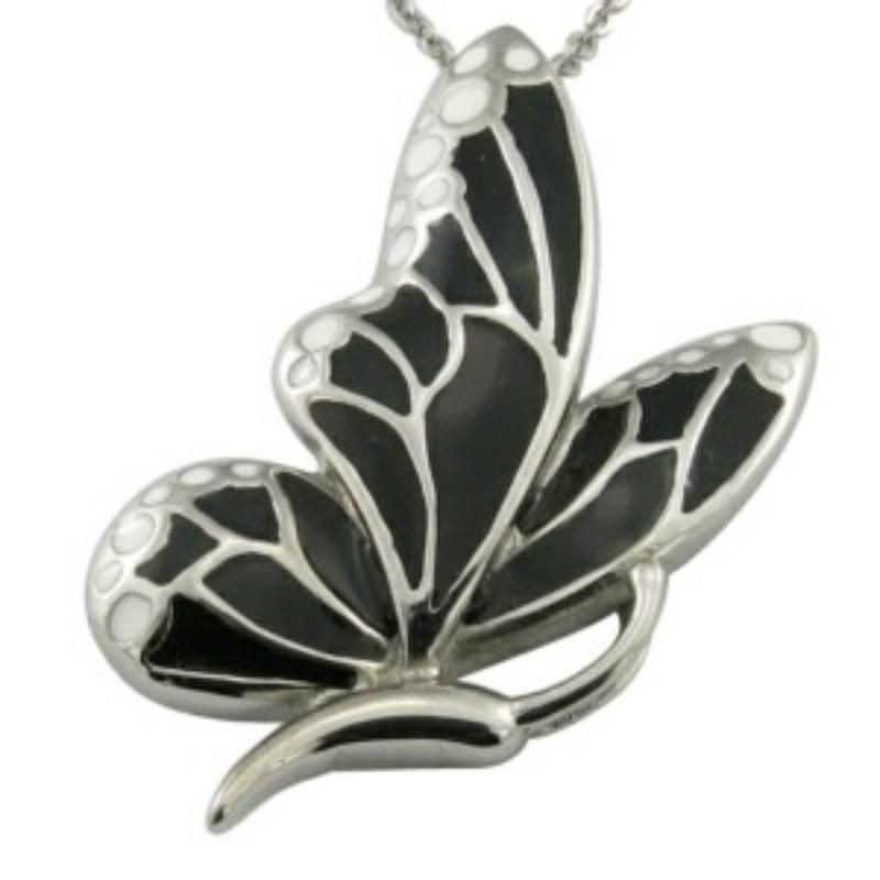 Resin Enamel Butterfly Women Necklace
