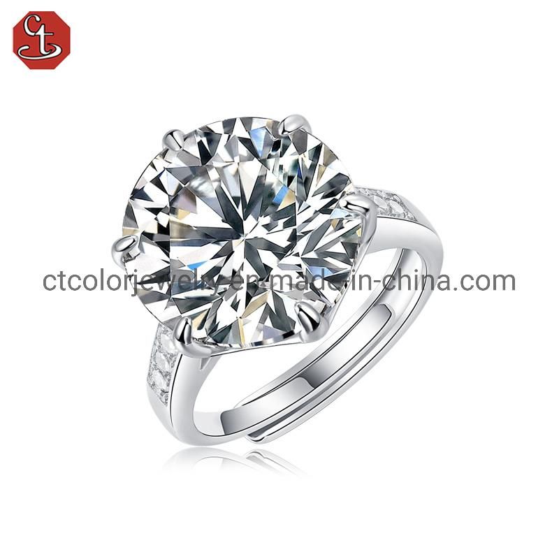 Moissanite Diamond 925 Sterling Silver ring engagement ring Trendy Jewelry for women