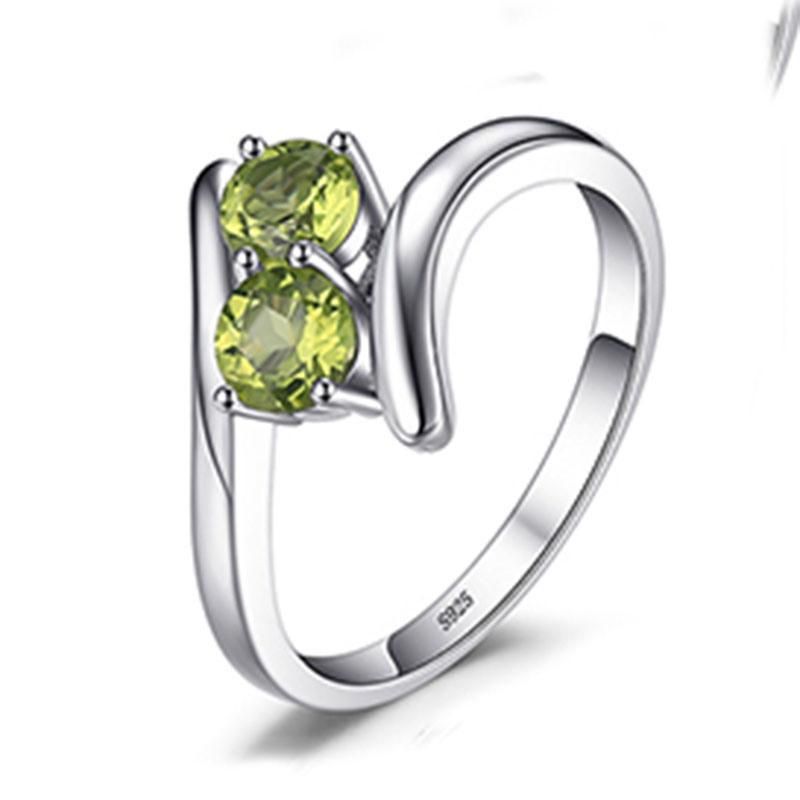 925 Sterling Silver Pendant for Fashion Women Fine Jewelry with Natural Gemstone Peridot