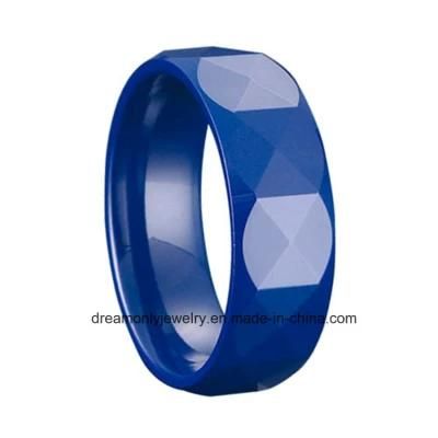 Factory Price Simple Blue Ceramic Ring
