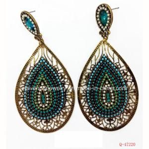 Fashion Jewelry Charm Bead Chain Stud Earrings for Women