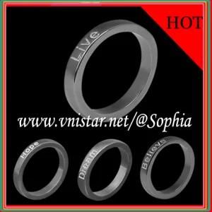 Gun Metal Plated Male Rings