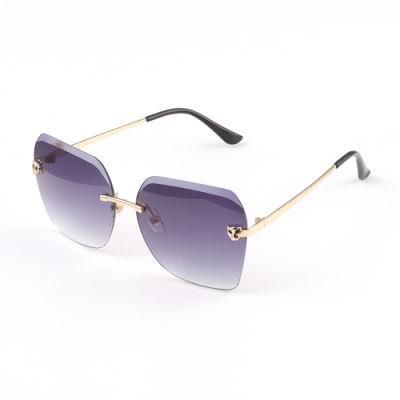 Gold Fox Temple End Decoration Big Shades Sunglasses