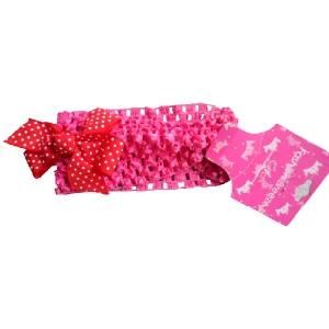 Polyester Crochet Knit Headwrap with Bowknot (DHW00547-6)