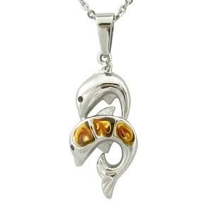 High Fashion Latest Simple Dolphin Crystal Pendant