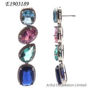 2021 New Style Fashion Jewelry Multi Color Earring