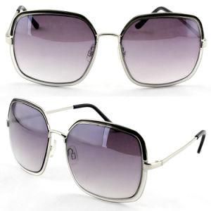 Metal Retro Oversized Square Polarized Sunglasses for Women