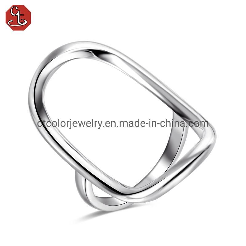 2022 new arrival wholesale high quality light gold white and rose rhodium ring for women