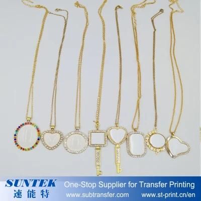 Sublimation Blank Zinc Alloy Necklace