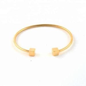 Simple Stainless Steel Hammer Bangle Friendship Jewelry Fashionable Bracelet Cuff Bangle