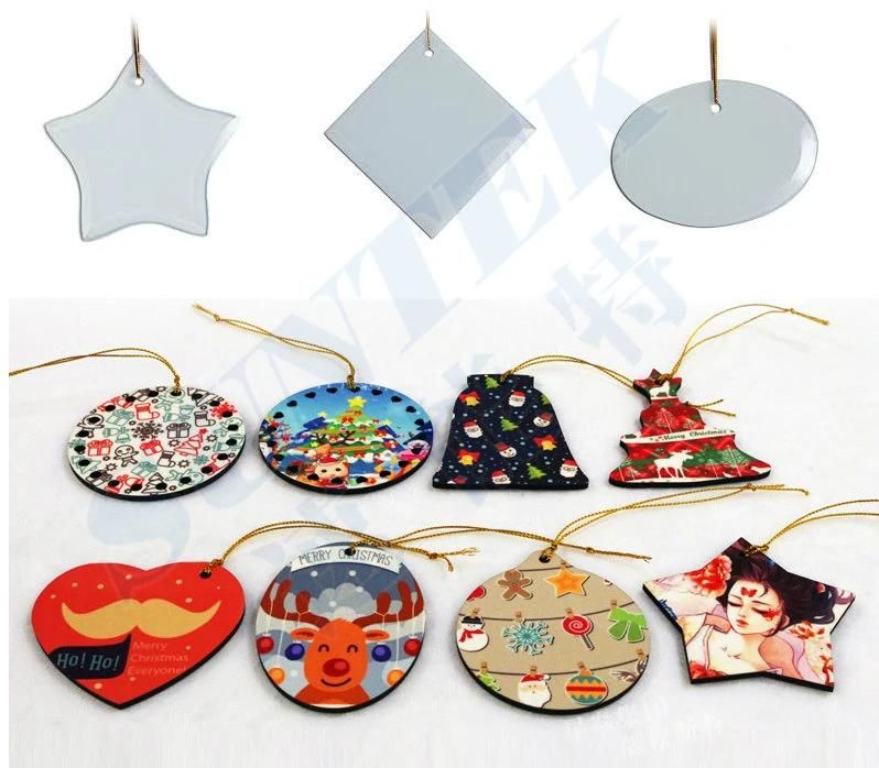 Sublimation Christmas Pendant/Ornament Blank Ceramic Decorations