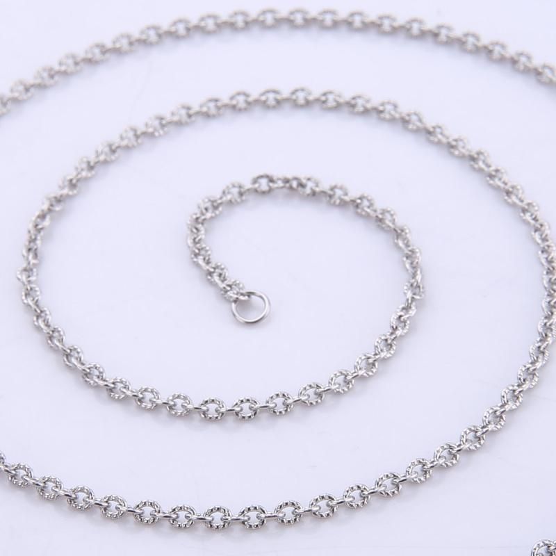 Hot Sell Fashion Jewelry Necklace Bracelet Embossed Cable Chain