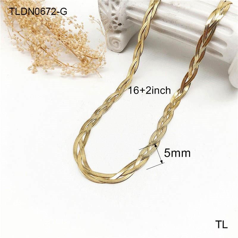 Manufacturer Custom High Quality Stainless Steel Jewelry Women Necklace 18K Gold Fashion jewellery