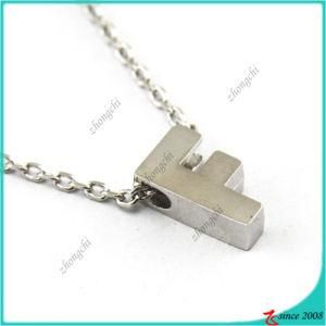 Silver Letter F Charm Pendant Necklace