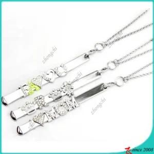 Fashion Silver Slide Bar Necklace for Charms Necklace (BN16041209)